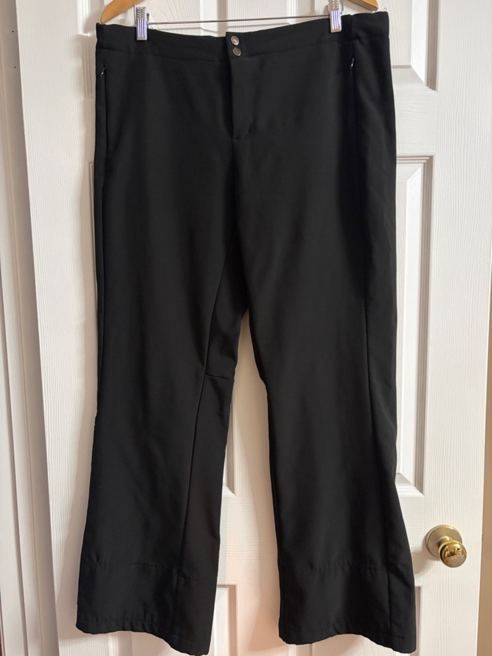 Black flare leg snow/ski pant